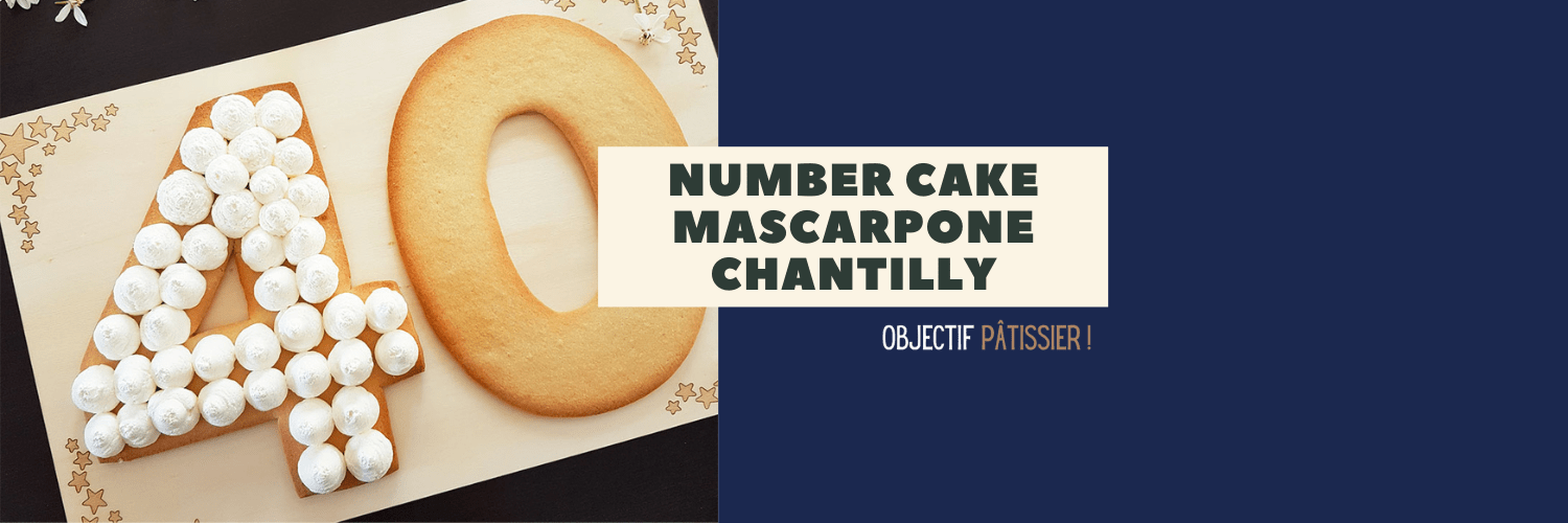 Number Cake Mascarpone Chantilly